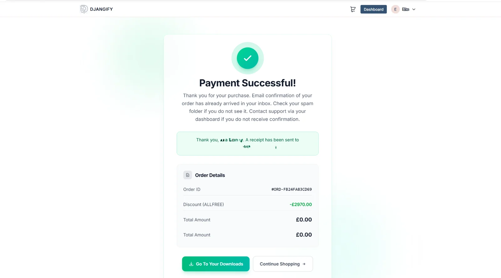 Djangify Now Supports Free Products: How Zero Checkout Actually Works